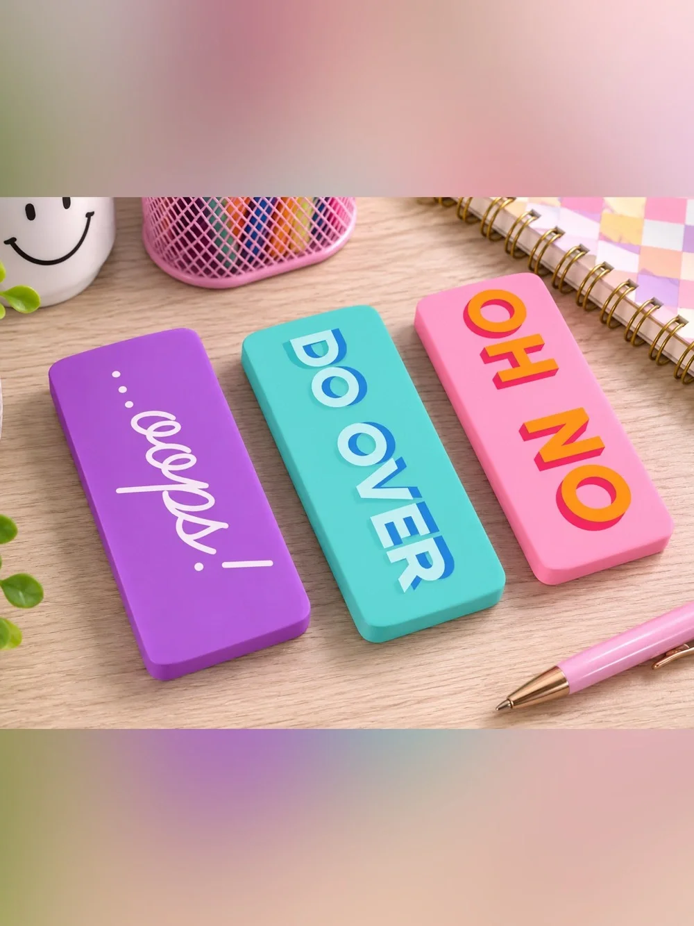 Pick Your Fun Giant Eraser, pink, teal or purple - Picture 1 of 5